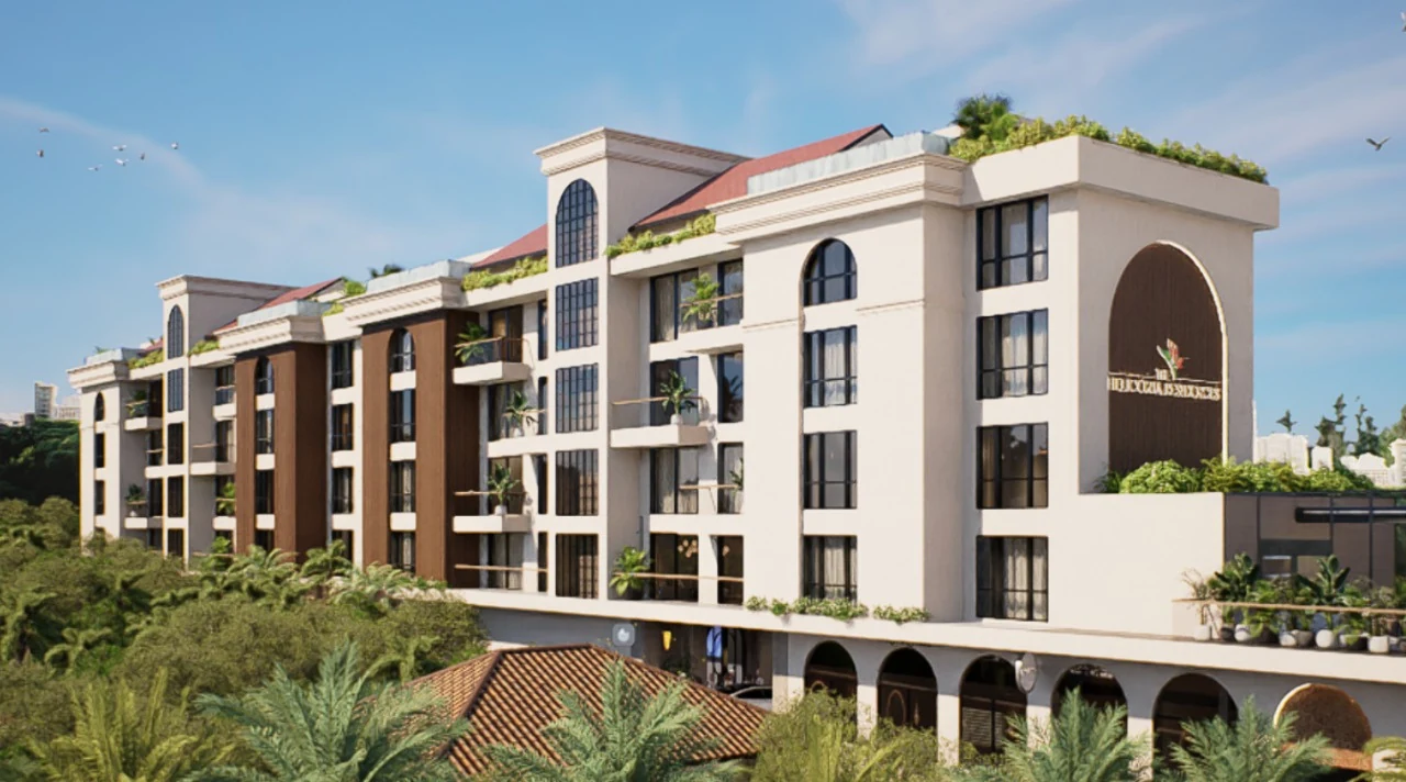 Exterior residences at Heliconia Vagator